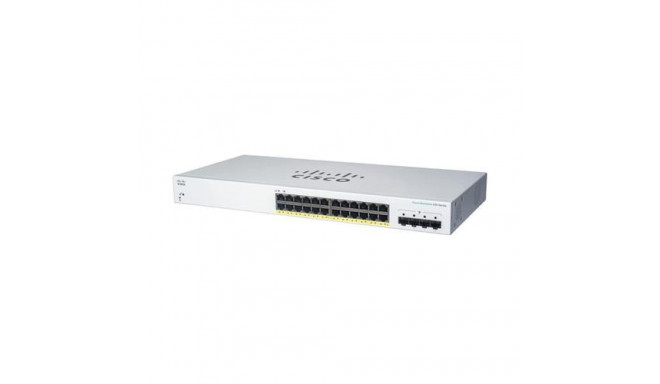 Cisco CBS220-24FP-4G Managed L2 Gigabit Ethernet (10/100/1000) Power over Ethernet (PoE) White