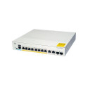 Cisco Catalyst 1000-8FP-E-2G-L Network Switch, 8 Gigabit Ethernet PoE+ Ports, 120W PoE Budget, two 1