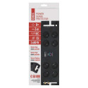 Emos P54052 surge protector Black 230 V 3 m