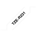 Brother TZE-R231 label-making tape Black on white