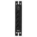 Emos P54022 surge protector Black 4 AC outlet(s) 230 V 2 m