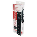 Emos P54022 surge protector Black 4 AC outlet(s) 230 V 2 m