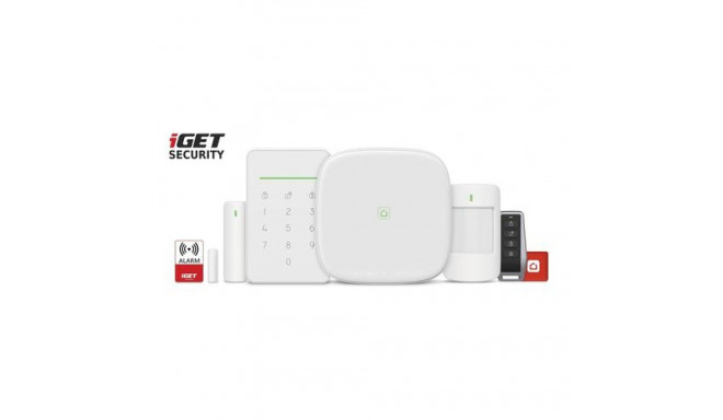 iGET M5-4G Premium security alarm system Wi-Fi White