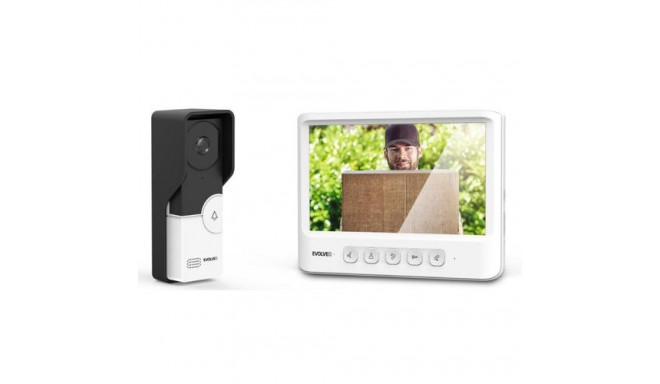 Evolveo DoorPhone DPIK06W video intercom system 17.8 cm (7&quot;) Black, White