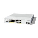 Cisco Catalyst 1300-16P-2G Managed Switch, 16 Port GE, PoE, 2x1GE SFP, Limited Lifetime Protection (