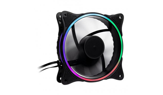 Inter-Tech 888860272 computer cooling system Universal Fan 12 cm Black 1 pc(s)