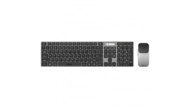 Tracer TRAKLA46773 keyboard Mouse included Office RF Wireless QWERTY Black, Grey