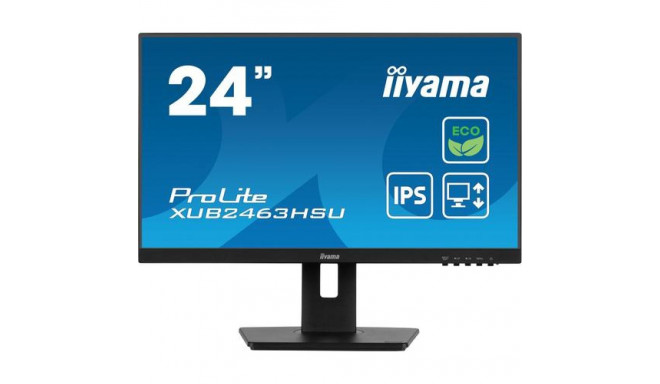 iiyama ProLite XUB2463HSU-B1 computer monitor 61 cm (24&quot;) 1920 x 1080 pixels Full HD LED Bl