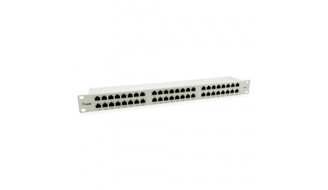 Equip 48-Port Cat.6 Shielded Patch Panel, Light Grey