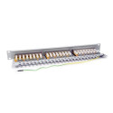 Equip 24-Port Cat.6 Shielded Patch Panel, Light Grey