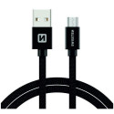 Swissten 71522201 USB cable USB 2.0 1.2 m USB A Micro-USB B Black