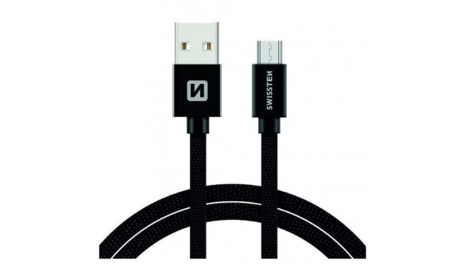 Swissten 71522201 USB cable USB 2.0 1.2 m USB A Micro-USB B Black