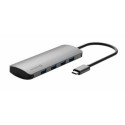 Swissten 44040101 interface hub USB Type-C 5000 Mbit/s Aluminium