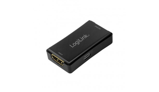 LogiLink HD0014 bridge/repeater Network repeater 18000 Mbit/s Black