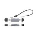 Conceptronic BIAN05G 2-in-1 USB 3.0 Dual Plug Card Reader, SD/MicroSD 3.0, UHS-I
