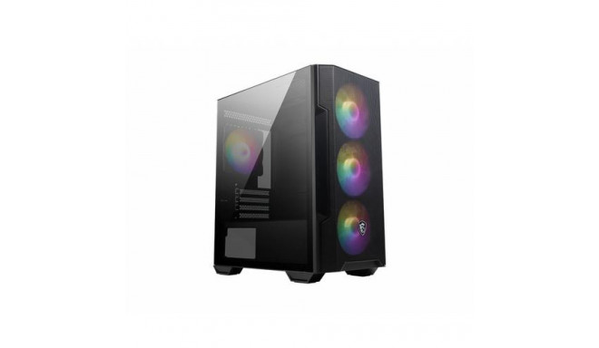 MSI MAG FORGE M100R computer case Midi Tower Black, Transparent