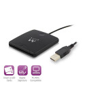 Ewent EW1052 smart card reader USB USB 2.0 Black