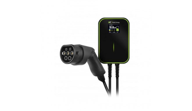 Green Cell EV14 electric vehicle charging station Black Aluminium Wall 3 Built-in display LCD