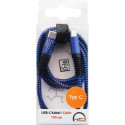 2GO 797194 USB cable 1 m USB 3.2 Gen 1 (3.1 Gen 1) USB C Blue