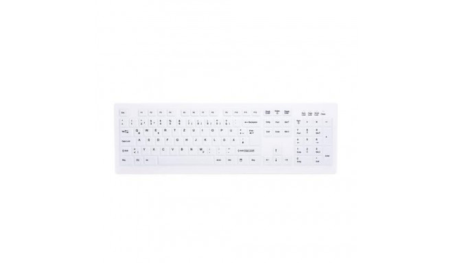 CHERRY AK-C8100F-FUS-W/GE keyboard Medical RF Wireless QWERTZ German White