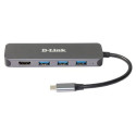 D-Link 5-in-1 USB-C Hub with HDMI/Power Delivery DUB-2333