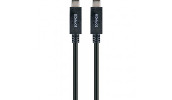 Schwaiger LK 101 C USB cable USB 3.2 Gen 2 (3.1 Gen 2) 1 m USB C Black