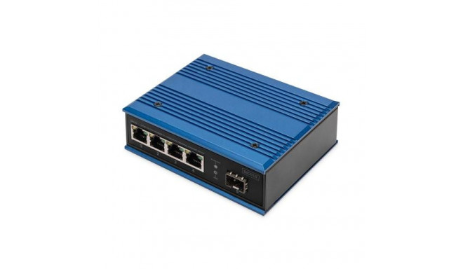 Digitus 4 port Gigabit Ethernet network switch, industrial, unmanaged, 1 SFP uplink