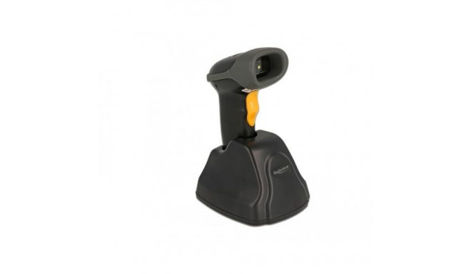 DeLOCK 2.4 GHz Barcode Scanner 1D and 2D with charging station - 5 Languages