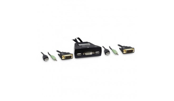 Inter-Tech KVM-LS-21DA DVI KVM switch Black