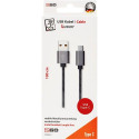 2GO 795812 USB cable 1 m USB 3.2 Gen 1 (3.1 Gen 1) USB B USB C Grey