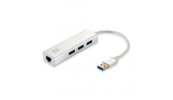 LevelOne Gigabit USB Network Adapter, USB Hub