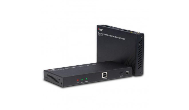 Lindy 100m Cat.6 HDMI 4K60, Audio, IR and RS-232 HDBaseT KVM Extender