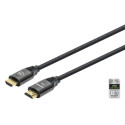 Manhattan HDMI Cable with Ethernet, 8K@60Hz (Ultra High Speed), 1m (Braided), Male to Male, Black, 4