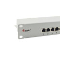 Equip 16-Port Cat.6 Shielded Patch Panel, Light Grey