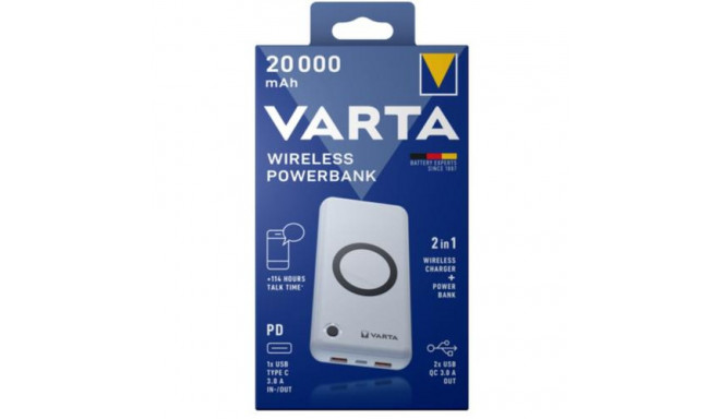 Varta 57909 101 111 power bank Lithium Polymer (LiPo) 20000 mAh Wireless charging White