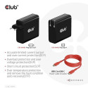 CLUB3D Travel Charger 140 Watt GaN technology, Single port USB Type-C, Power Delivery(PD) 3.1 Suppor