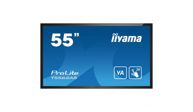 iiyama T5562AS-B1 Signage Display Interactive flat panel 138.7 cm (54.6&quot;) VA 500 cd/m² 4K U