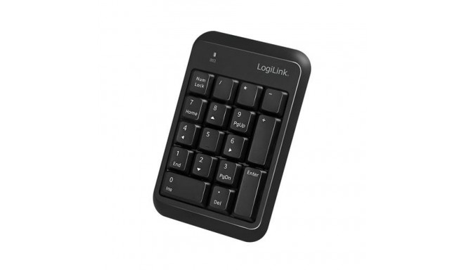 LogiLink ID0201 numeric keypad Laptop Bluetooth Black