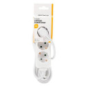 Deltaco GT-0301 power extension 3 m 3 AC outlet(s) Indoor White