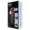 Braun Series 6 61-R1200s Foil shaver Trimmer Black, Red