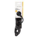 Deltaco GT-0321 power extension 3 m 3 AC outlet(s) Indoor Black