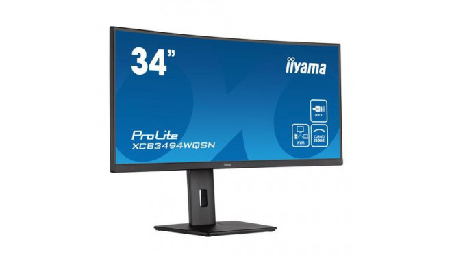 iiyama ProLite XCB3494WQSN-B5 LED display 86.4 cm (34&quot;) 3440 x 1440 pixels UltraWide Quad H