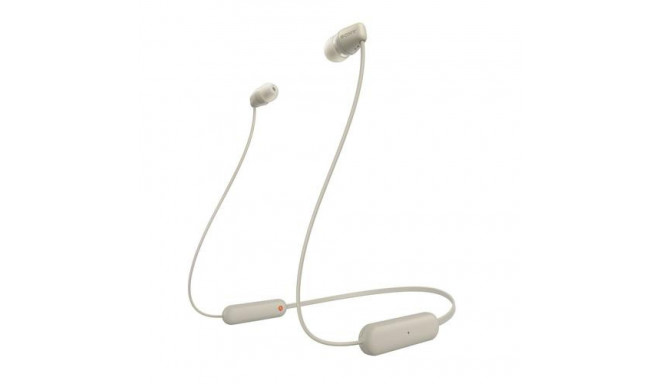 Sony WI-C100 Headset Wireless In-ear Calls/Music Bluetooth Beige