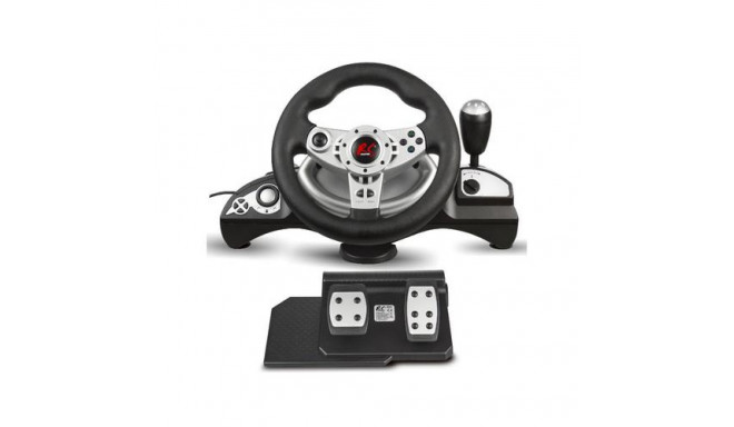 NanoRS RS700 Gaming Controller Black, Silver USB Steering wheel Analogue / Digital Android, Nintendo