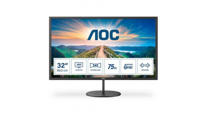 AOC V4 Q32V4 computer monitor 80 cm (31.5&quot;) 2560 x 1440 pixels 2K Ultra HD LED Black