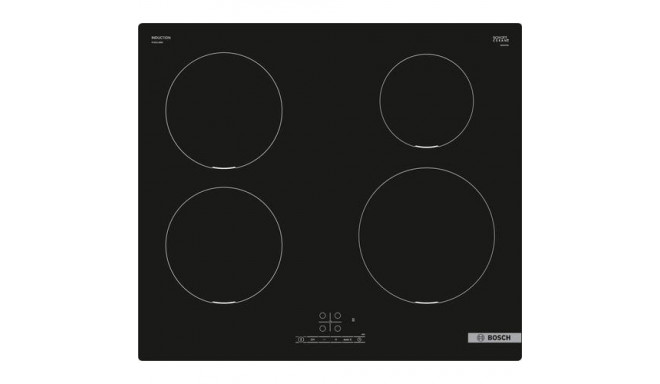 Bosch Serie 4 PUE611BB6E hob Black Built-in 59.2 cm Zone induction hob 4 zone(s)