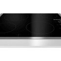 Bosch Serie 2 PKE645CA2E hob Black, Stainless steel Built-in 60 cm Ceramic 4 zone(s)