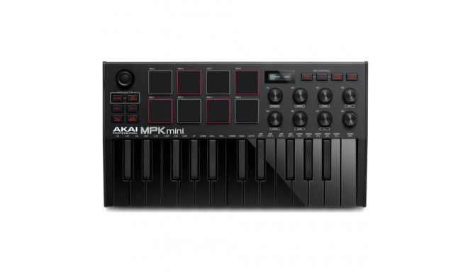 Akai MPK Mini MK3 MIDI keyboard 25 keys USB Black, Red
