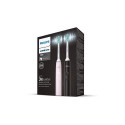 Philips 3100 series HX3675/15 2-pack sonic electric toothbrushes - black &amp; pink