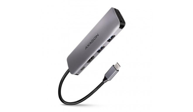 Axagon HMC-5 laptop dock/port replicator Wired USB 3.2 Gen 1 (3.1 Gen 1) Type-C Grey
